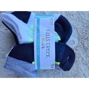 Falls Creek Kids Boy's No Show Socks - 6 Pair‎